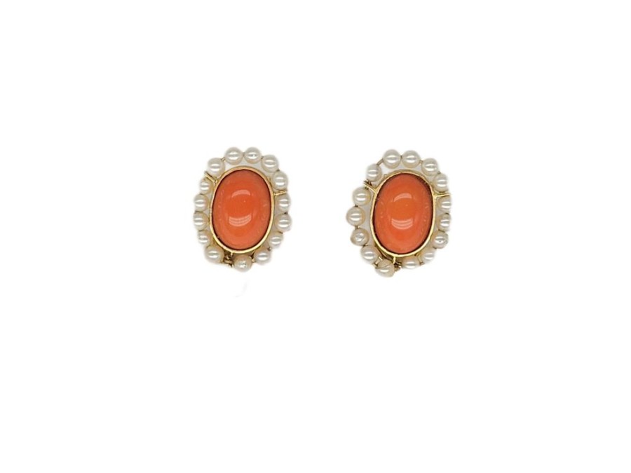 Joyas Joyas antiguas Sardinero | Pendientes Coral