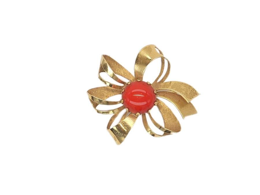 Joyas Joyas antiguas Sardinero | Broche Coral