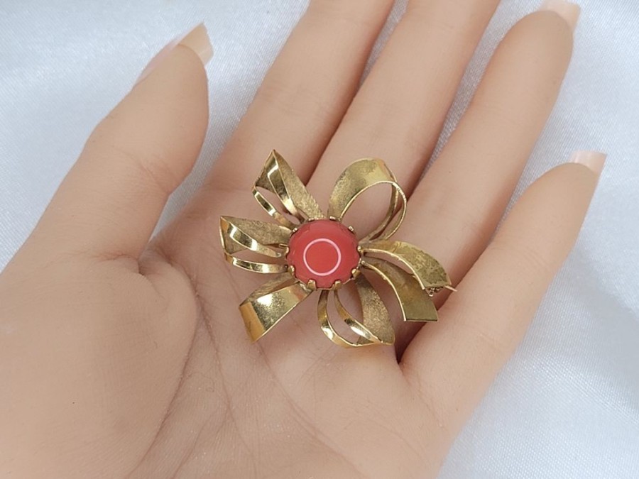 Joyas Joyas antiguas Sardinero | Broche Coral