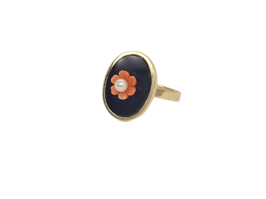 Joyas Joyas antiguas Sardinero | Anillo Coral