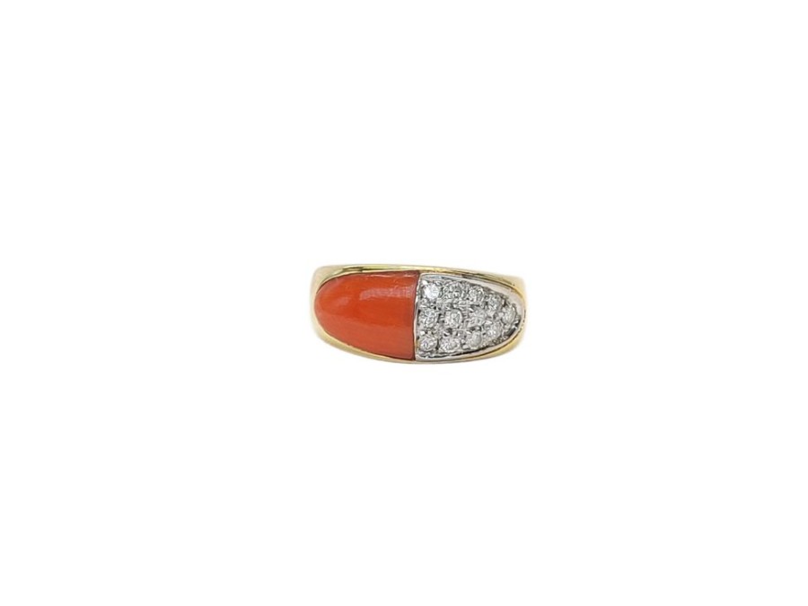 Joyas Joyas antiguas Sardinero | Anillo Coral