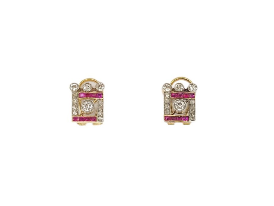 Joyas Joyas antiguas Sardinero | Pendientes Art Deco