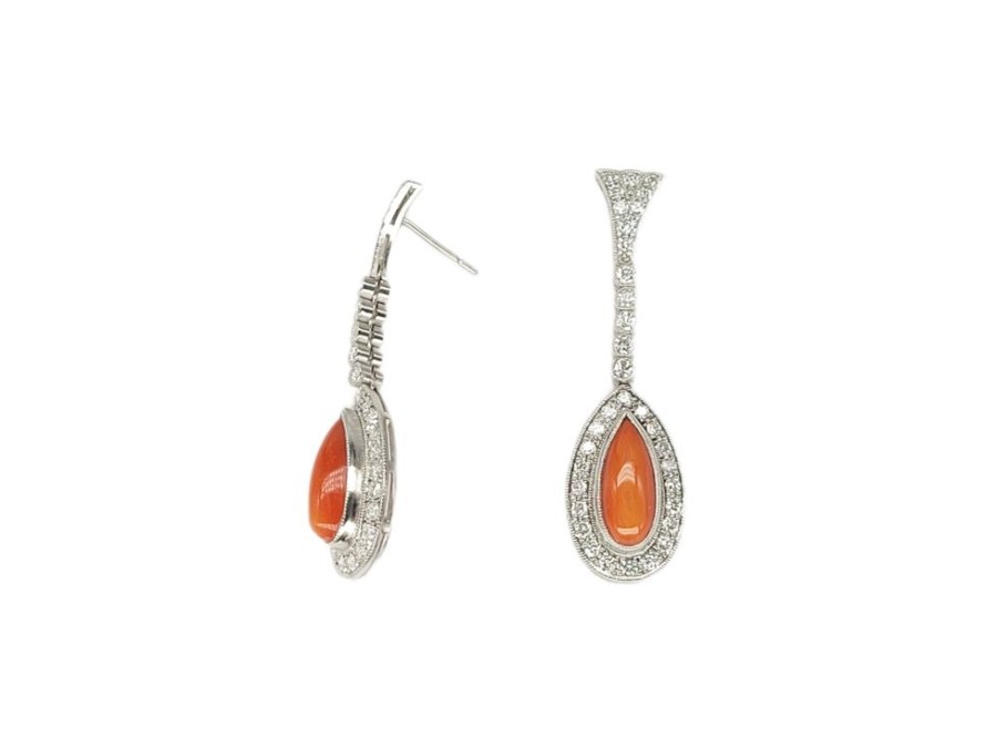 Joyas Joyas antiguas Sardinero | Pendientes Coral