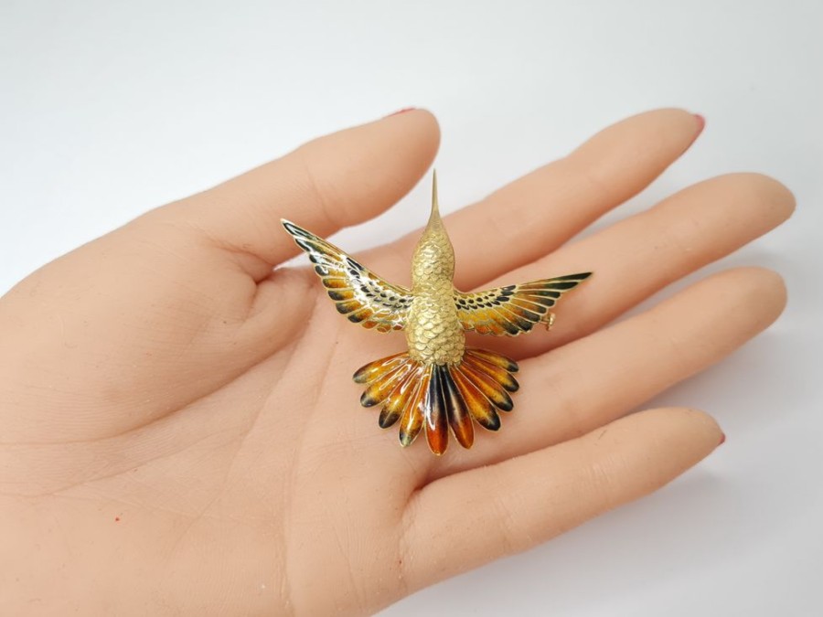 Joyas Joyas antiguas Sardinero | Broche Colibri