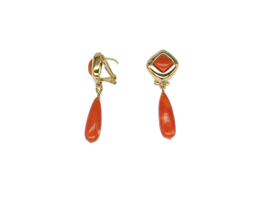 Joyas Joyas antiguas Sardinero | Pendientes Coral