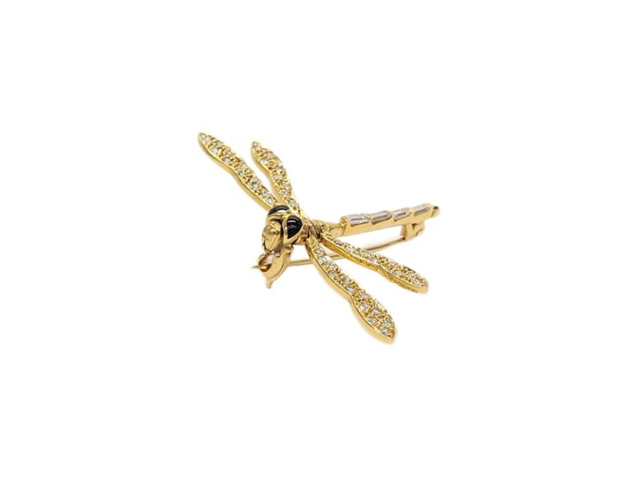 Joyas Joyas antiguas Sardinero | Broche Libelula